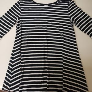 Womens casual striped dress